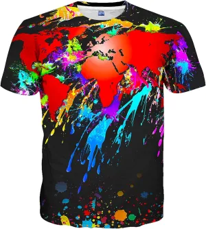Mens Women Shirts 3D Printed T-Shirt Unisex Casual Short Sleeve Tops Tees for Adult