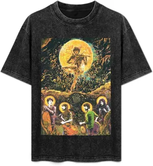 Mens Womens Oversized T Shirt Loose Fit Vintage Washed Tees Short Sleeve Novelty Shirts Tops