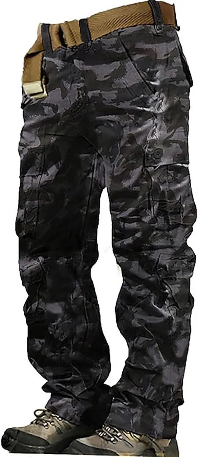 MIDOO Mens Pants Casual Stretch Stretch Joggers Drawstring Elastic Waist Gym Workout Runing Athletic Track Pants Trousers