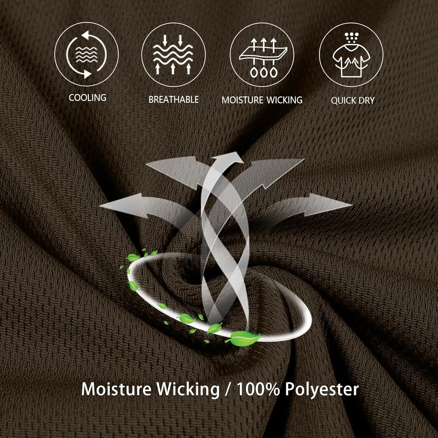 MOHEEN Men's Golf Shirts Short Sleeve Moisture Wicking Polo T-Shirts Athletic Quick Dry Fit Performance Collared UPF 50 