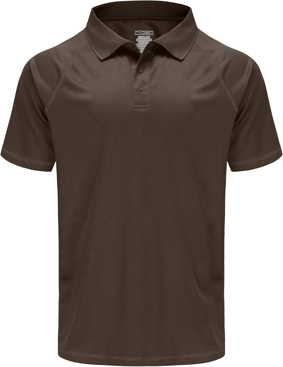 MOHEEN Men's Golf Shirts Short Sleeve Moisture Wicking Polo T-Shirts Athletic Quick Dry Fit Performance Collared UPF 50 