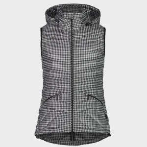 Moke: Mary-Claire 90/10 Packable Down Vest - Gingham