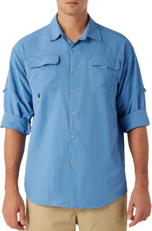 NAVISKIN Men's Sun Protection Fishing Shirts UPF 50  Long Sleeve Sun Shirts for Men PFG Hiking Travel Camping
