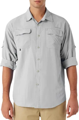 NAVISKIN Men's Sun Protection Fishing Shirts UPF 50  Long Sleeve Sun Shirts for Men PFG Hiking Travel Camping