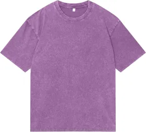 PAODIKUAI Men's Oversized Cotton T-Shirts Loose Fit Summer Vintage Washed Tee Short Sleeve Casual Gym Shirts Tops
