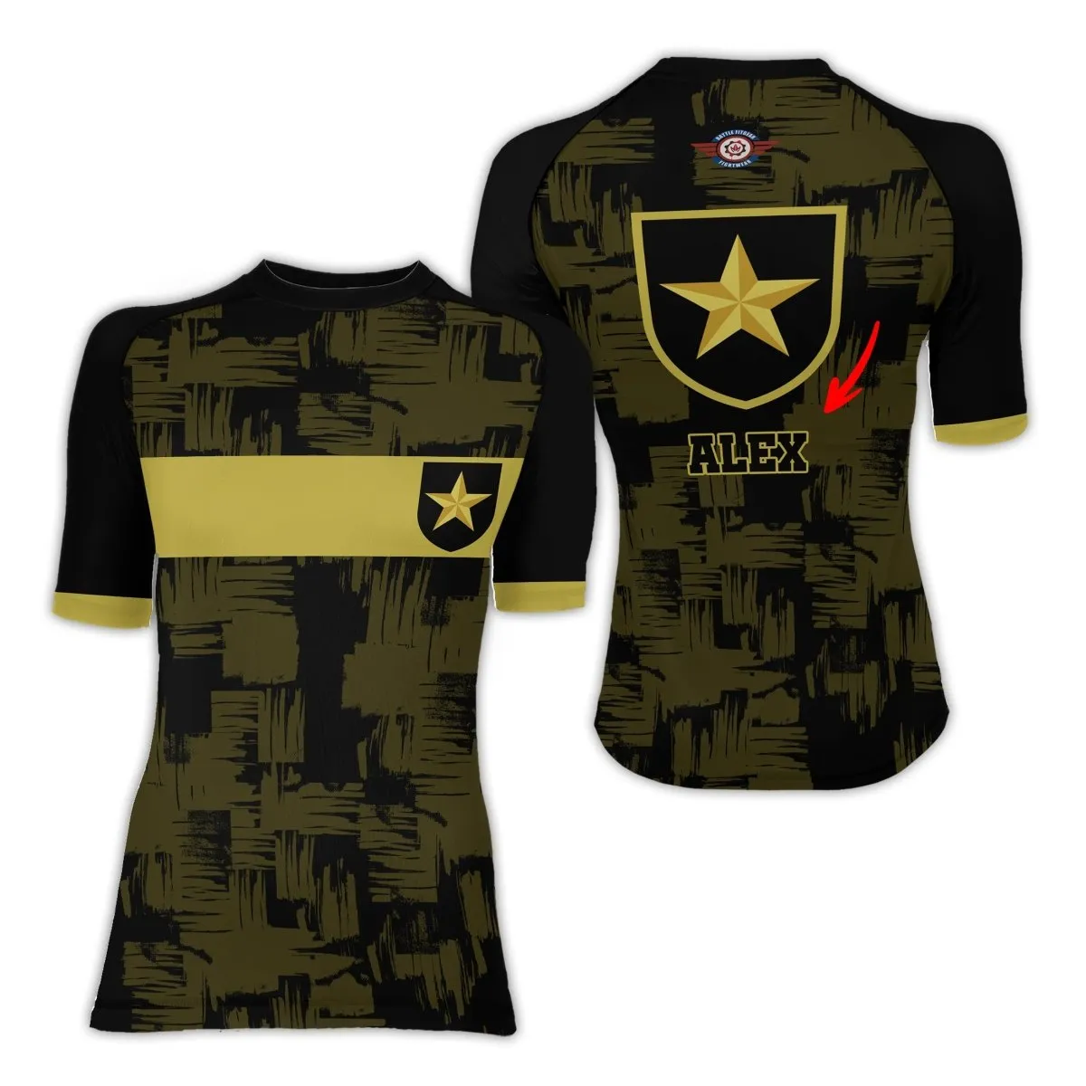 Personalized Partai Ummat Women's Short Sleeve Rash Guard
