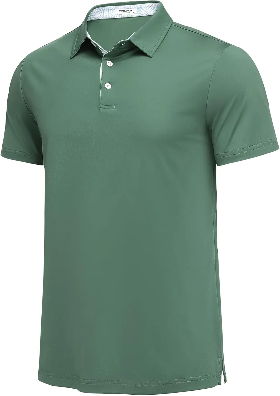 PINSPARK Mens Polo Shirts Short Sleeve Moisture Wicking Dry Fit Performance Casual Collared Polo Golf Shirts for Men