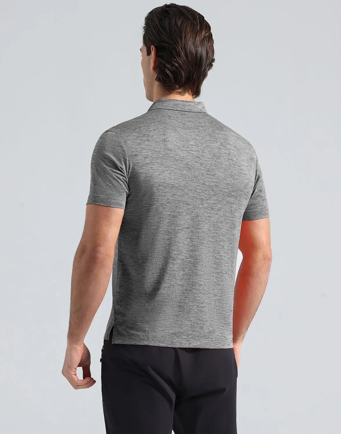 Pioneer Camp Men's Golf Shirt UPF 50  Quick Dry Polo Shirts Short Sleeve Moisture Wicking Performance Tees Collar Work Shirts