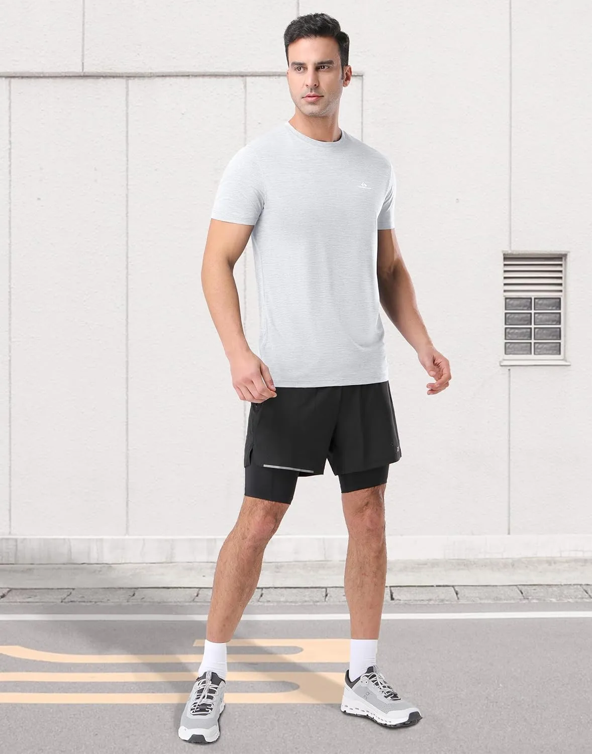 Pioneer Camp Men's Workout Gym Shirts Moisture Wicking Athletic Performance T-Shirts Quick Dry Running Active Top Tees