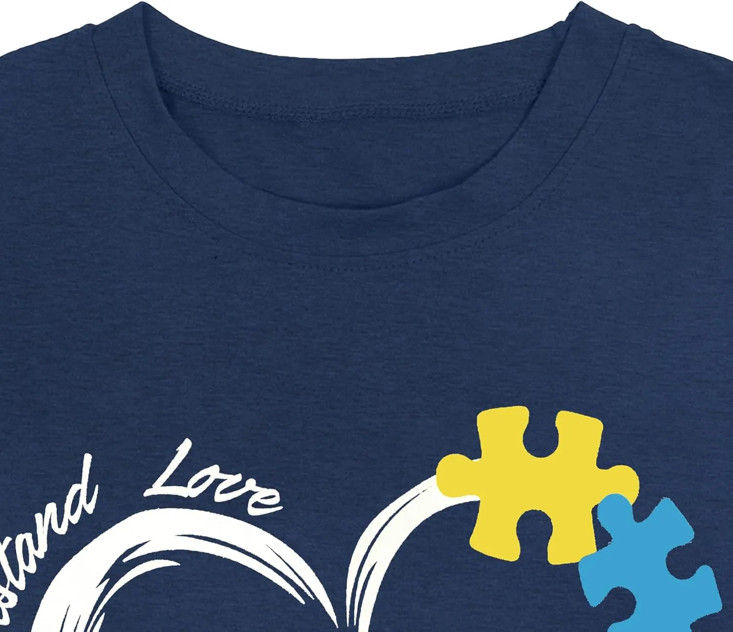 Plus Size Autism Shirt for Women Be Kind Autism Tshirt Autism Heart Graphic Tees Autism Accept Tops