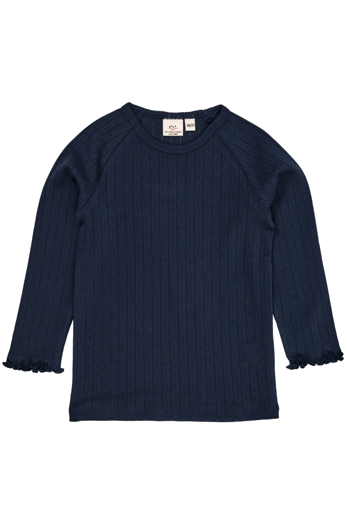 POINTELLE JUNIOR LS TEE - NAVY