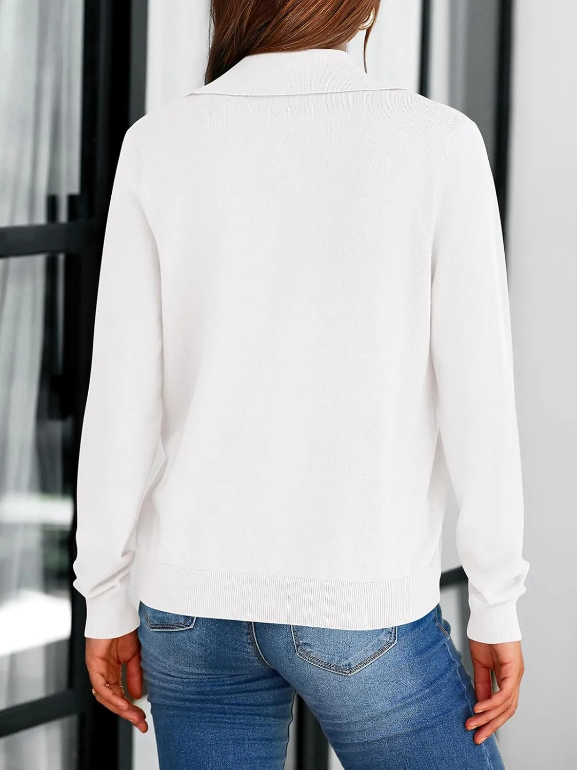 PRETTYGARDEN Women's 2025 Spring Long Sleeve Knitted Button Down Shirts Lightweight Cardigan for Women Dressy Casual Tops