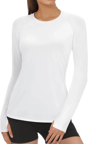Rash Guard for Women UPF50  Sun Shirt, Long Sleeve UV Protection Shirts Women Quick Dry Workout Shirts Hiking Swimming Tops