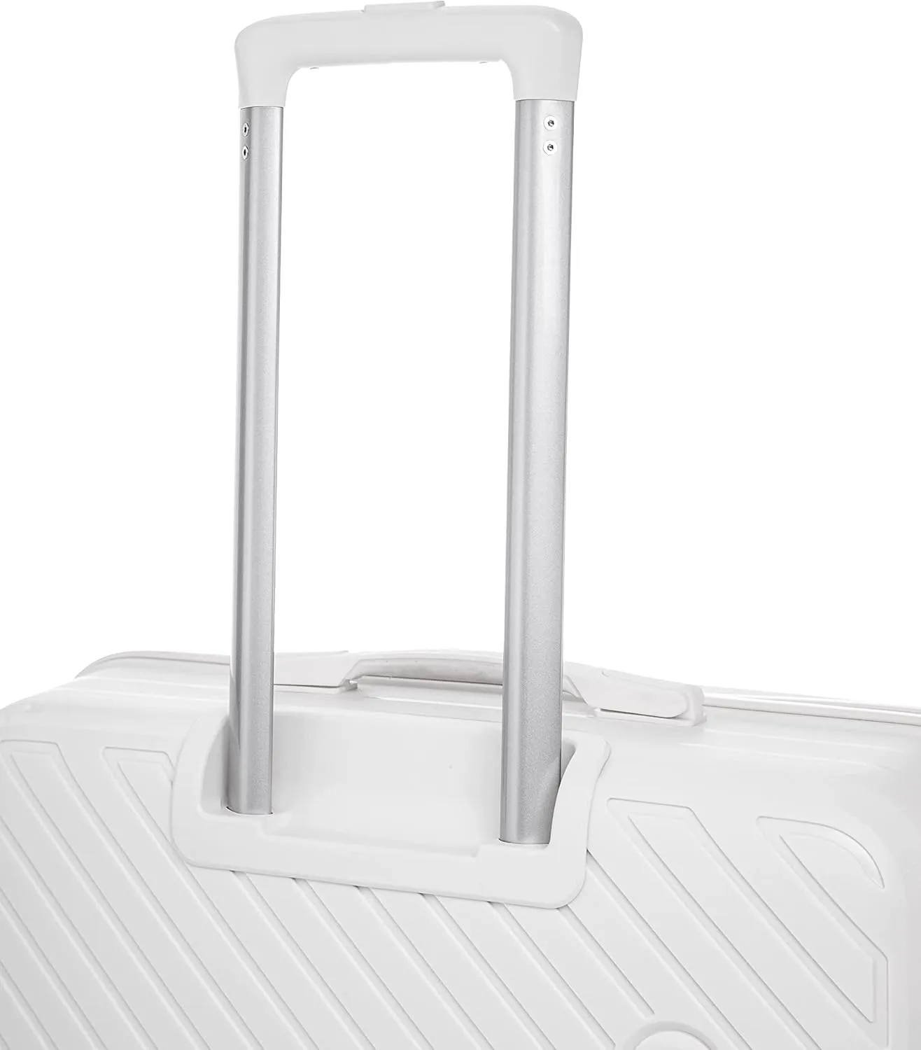 Rockland Prague Hardside Luggage with Spinner Wheels, Ivory, 3-Piece Set (20/24/28)