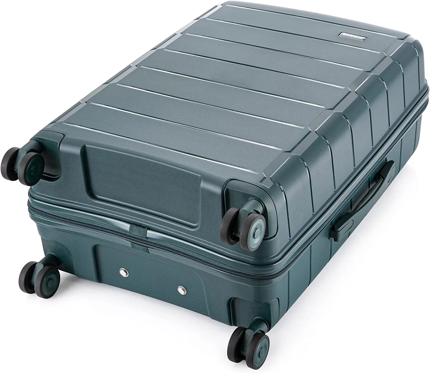 Rockland Vienna Hardside Luggage with Spinner Wheels, Green, 3-Piece Set (20/24/28)