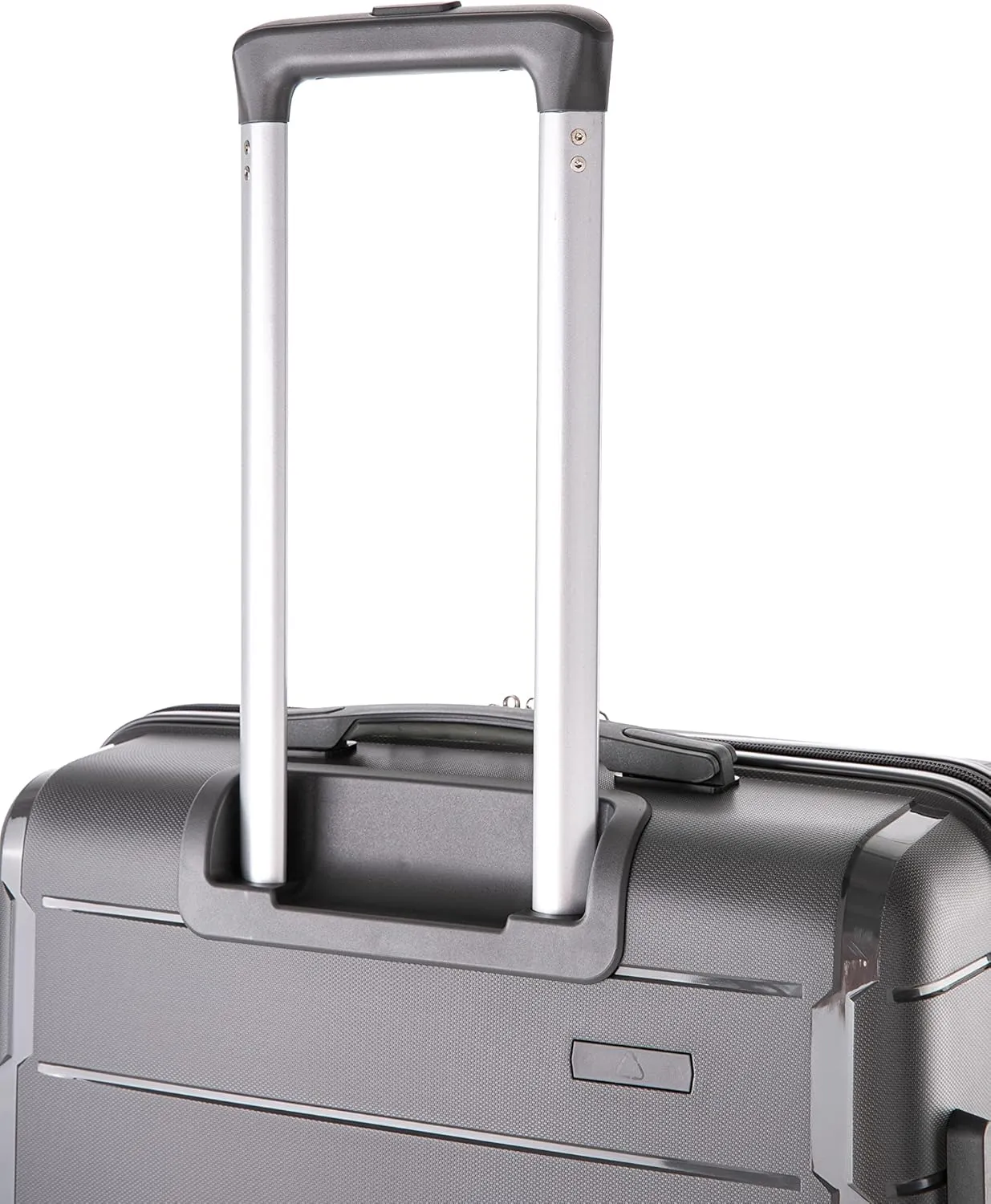 Rockland Vienna Hardside Luggage with Spinner Wheels, Grey, 3-Piece Set (20/24/28)