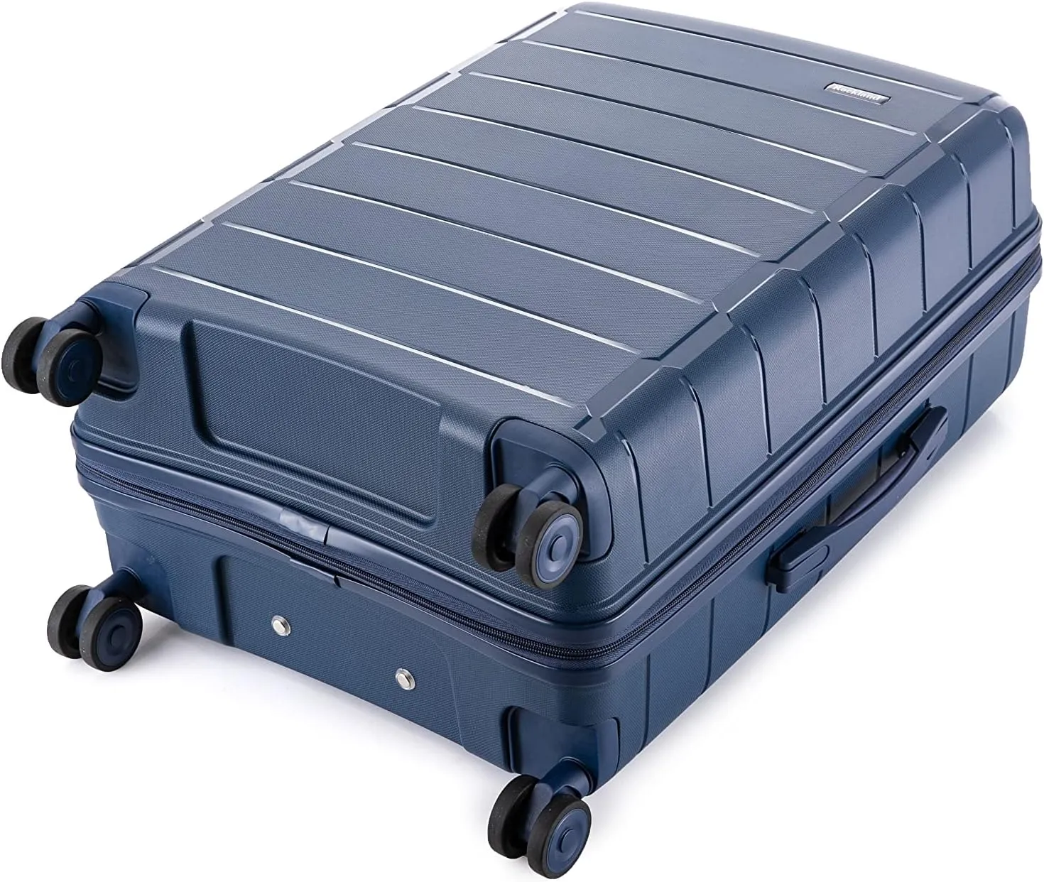 Rockland Vienna Hardside Luggage with Spinner Wheels, Navy, 3-Piece Set (20/24/28)