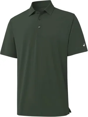 Rouen Golf Shirts for Men Dry Fit Performance Short Sleeve Moisture Wicking Plain Pique Casual Sports Mens Polo Shirts