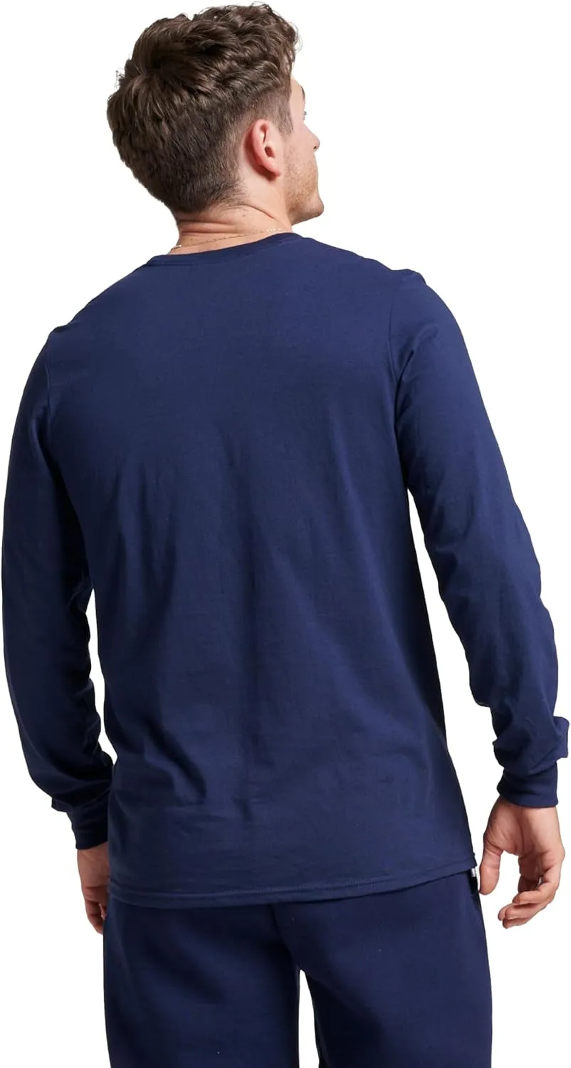 Russell Athletic Men's Dri-Power Long Sleeve Tees, Moisture Wicking, Odor Protection, UPF 30 