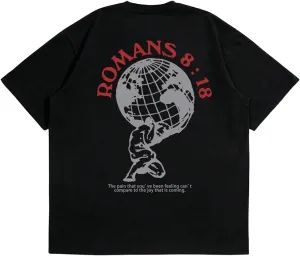 SOLY HUX Men's Graphic Letter Print Tees Short Sleeve Drop Shoulder Summer T Shirt Top