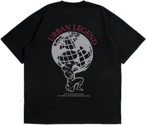 SOLY HUX Men's Graphic Letter Print Tees Short Sleeve Drop Shoulder Summer T Shirt Top