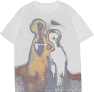 SOLY HUX Men's Oversized Graphic Tees Crew Neck Short Sleeve Vintage Streetwear T Shirt Tops