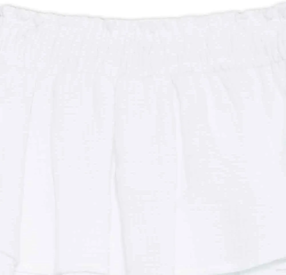 Speechless Girls' Cotton Smocked Waist Tiered Short Skirt