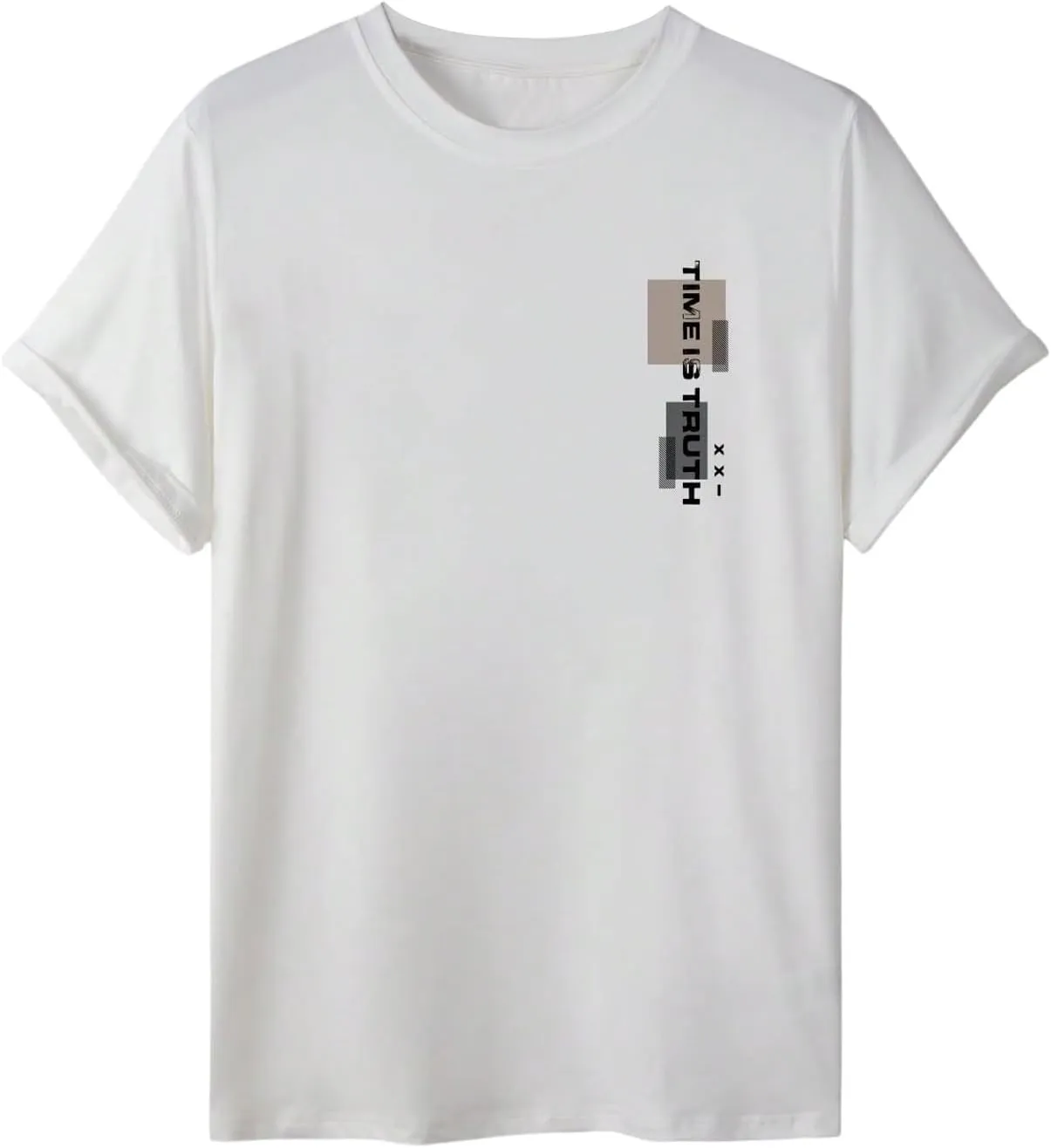 SweatyRocks Men's Short Sleeve Crew Neck Tees Slogan Letter Graphic Loose T-Shirt Summer