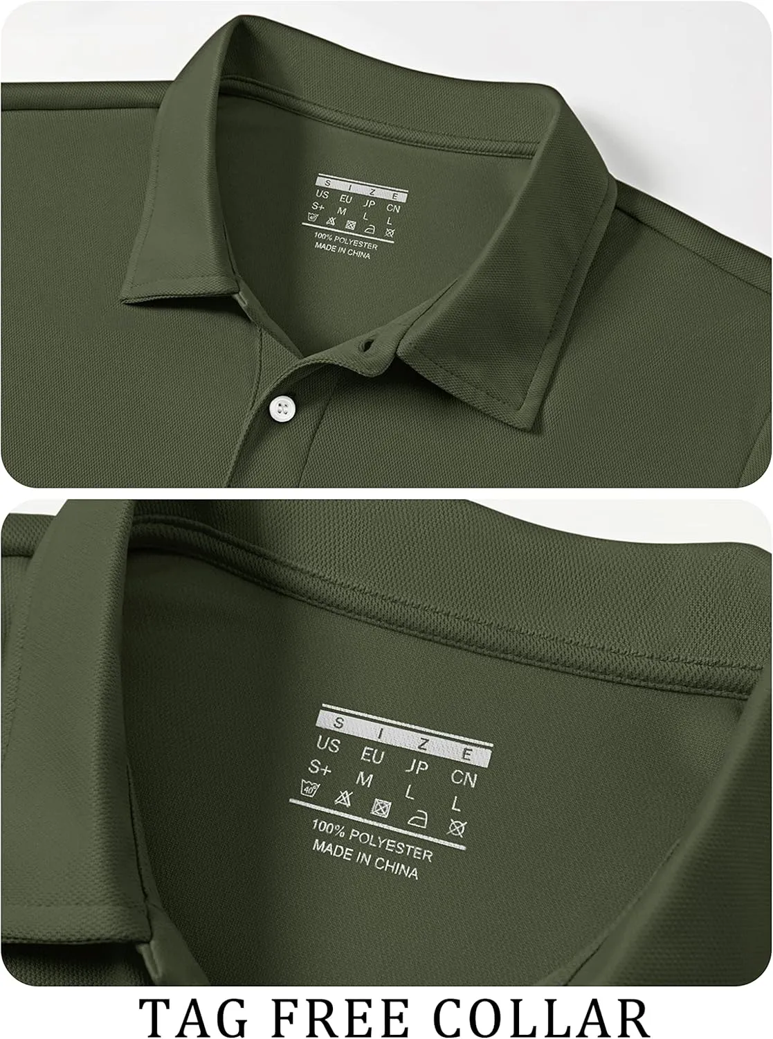 TACVASEN Mens Golf Shirt Dry Fit Mens Polo Shirts Short Sleeve Performance Golf Polos for Men with Collar Work Shirts