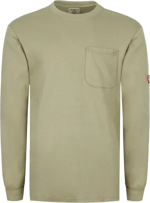 TICOMELA FR Shirts for Men Flame Resistant Shirt NFPA2112/CAT2 7oz Fire Retardant Men's Long Sleeve Henley Shirts