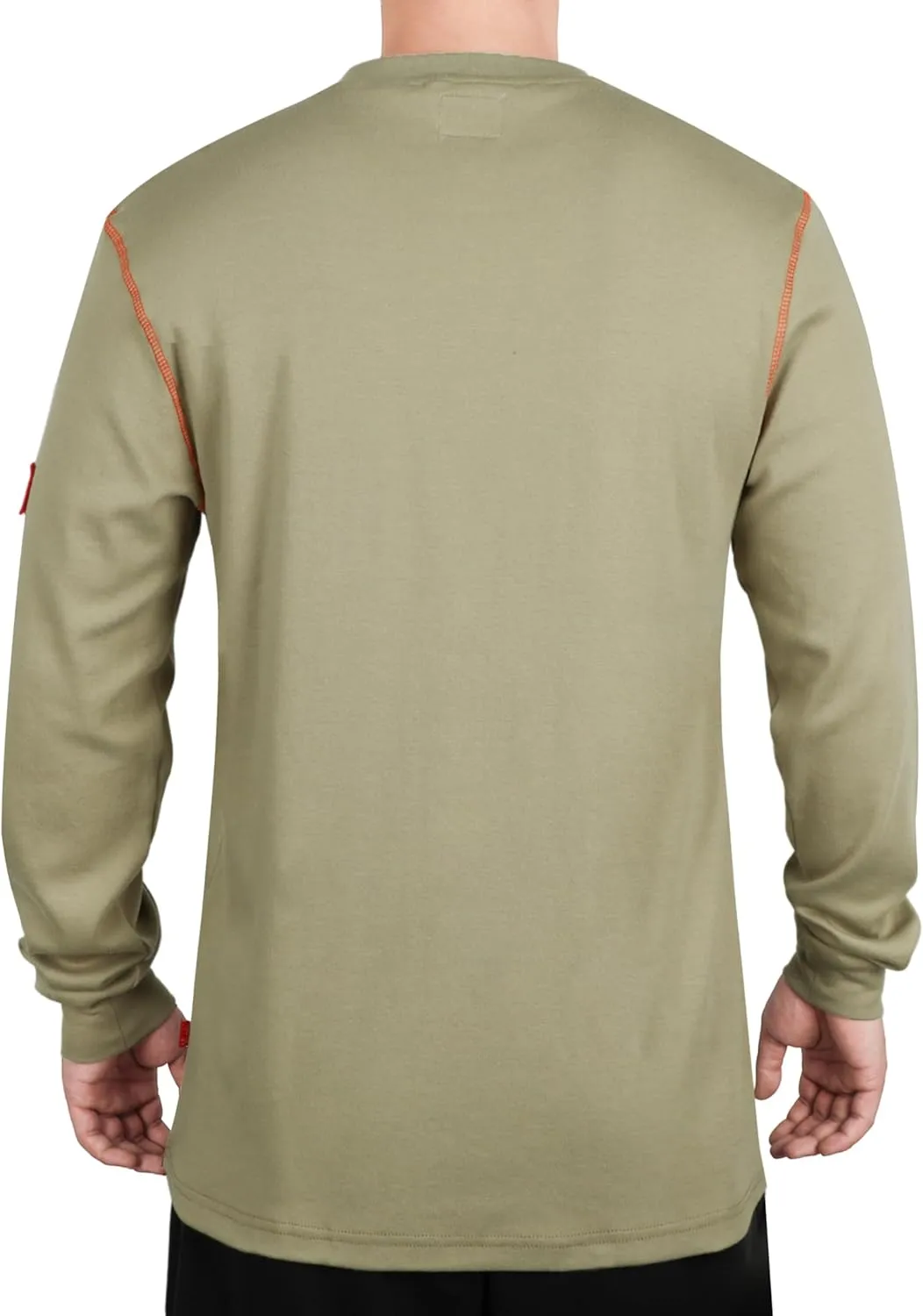 TICOMELA FR Shirts for Men Flame Resistant Shirt NFPA2112/CAT2 7oz Fire Retardant Men's Long Sleeve Henley Shirts
