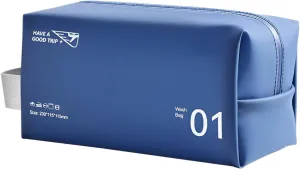 Toiletry Bag Hanging  Waterproof Travel Cosmetic Organizer for Men & Women  Ideal for Beach & Gym Use by Coral Key(Dark Blue)