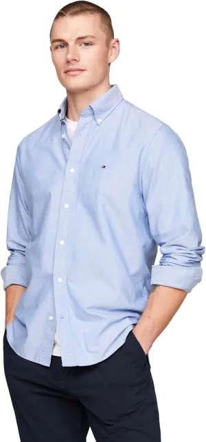 Tommy Hilfiger Long Sleeve Oxford Regular Fit, Men's Button Down Shirts, Also Available in Big and Tall