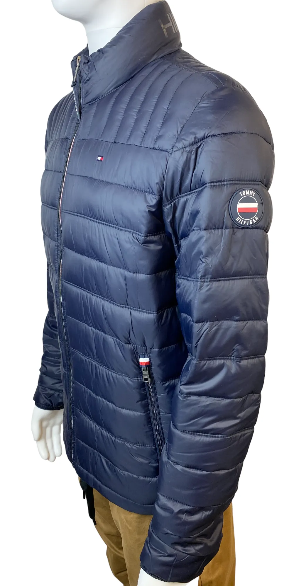 Tommy Hilfiger Mens Quilted Nylon Packable Winter Jacket - 150AN796