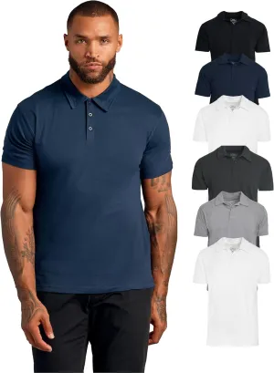 True Classic Short Sleeve Polo Shirts for Men - Cotton Men's Polo Shirts, Golf Shirt & Custom Polo - Collared Short Sleeve