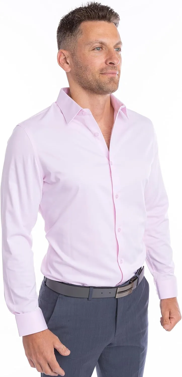 Ultimate Dress Shirts for Men | Meant to be Worn Without a Tie - Mens Dress Shirts | Slim or Regular | XS - 3XL