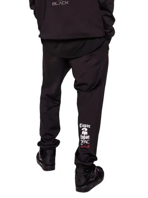 Unisex Tupac x Actively Black Logo Joggers