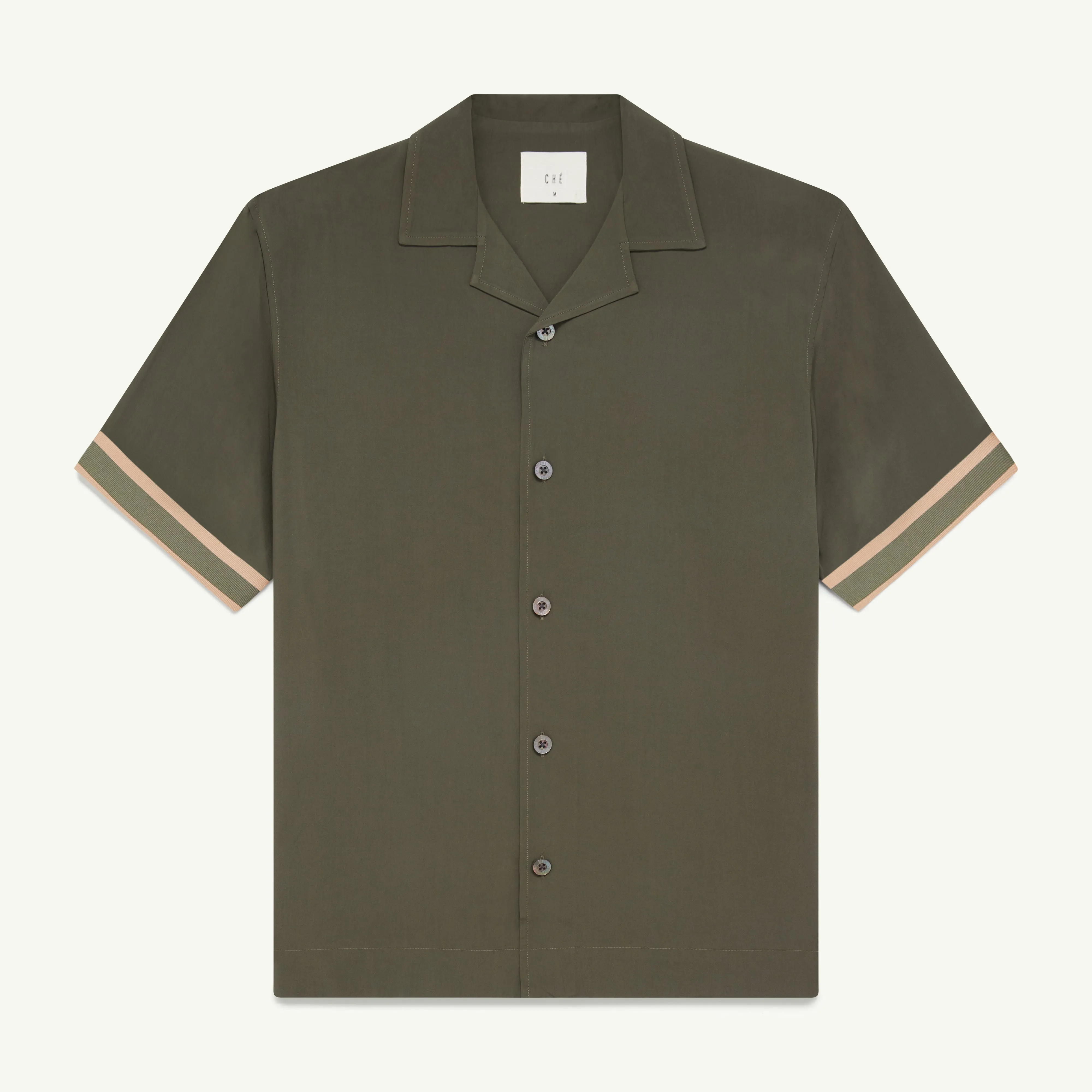 VALBONNE ECOVERO SIGNATURE SHIRT - KHAKI