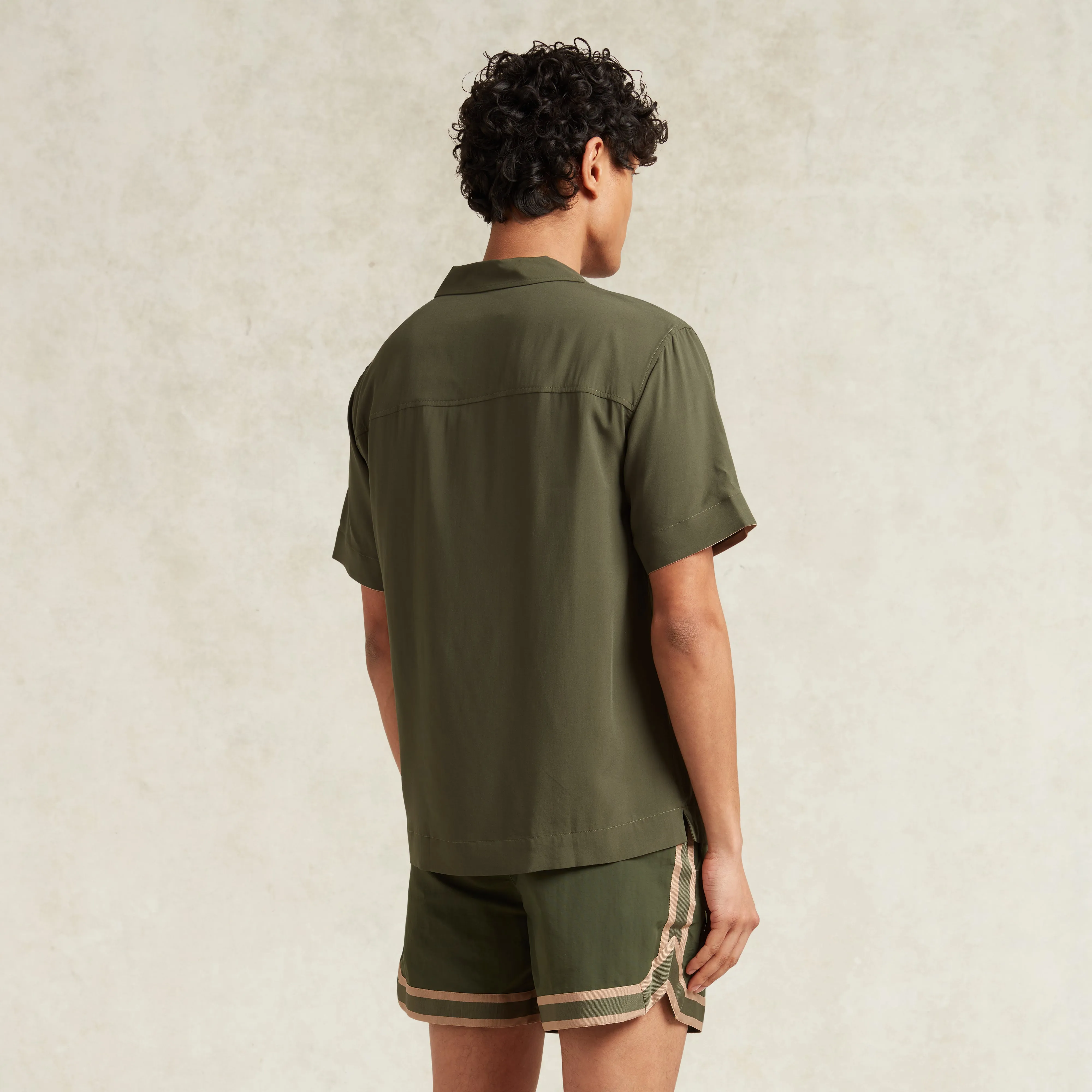 VALBONNE ECOVERO SIGNATURE SHIRT - KHAKI