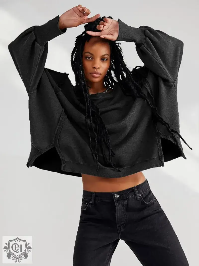 Versatile Loose Fit Split Sweater