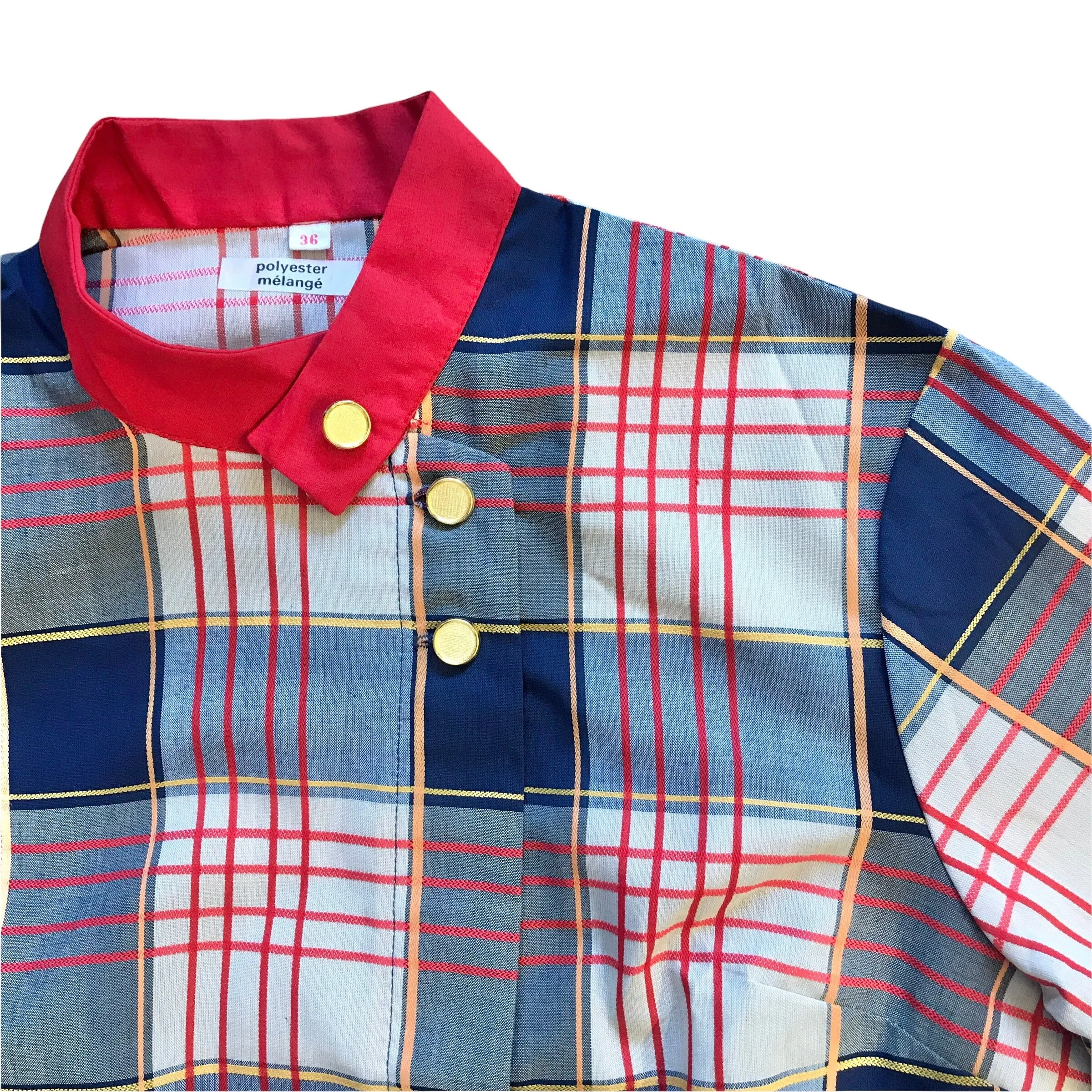 Vintage 1960's Check Dress / Blouse  / 10-12Y