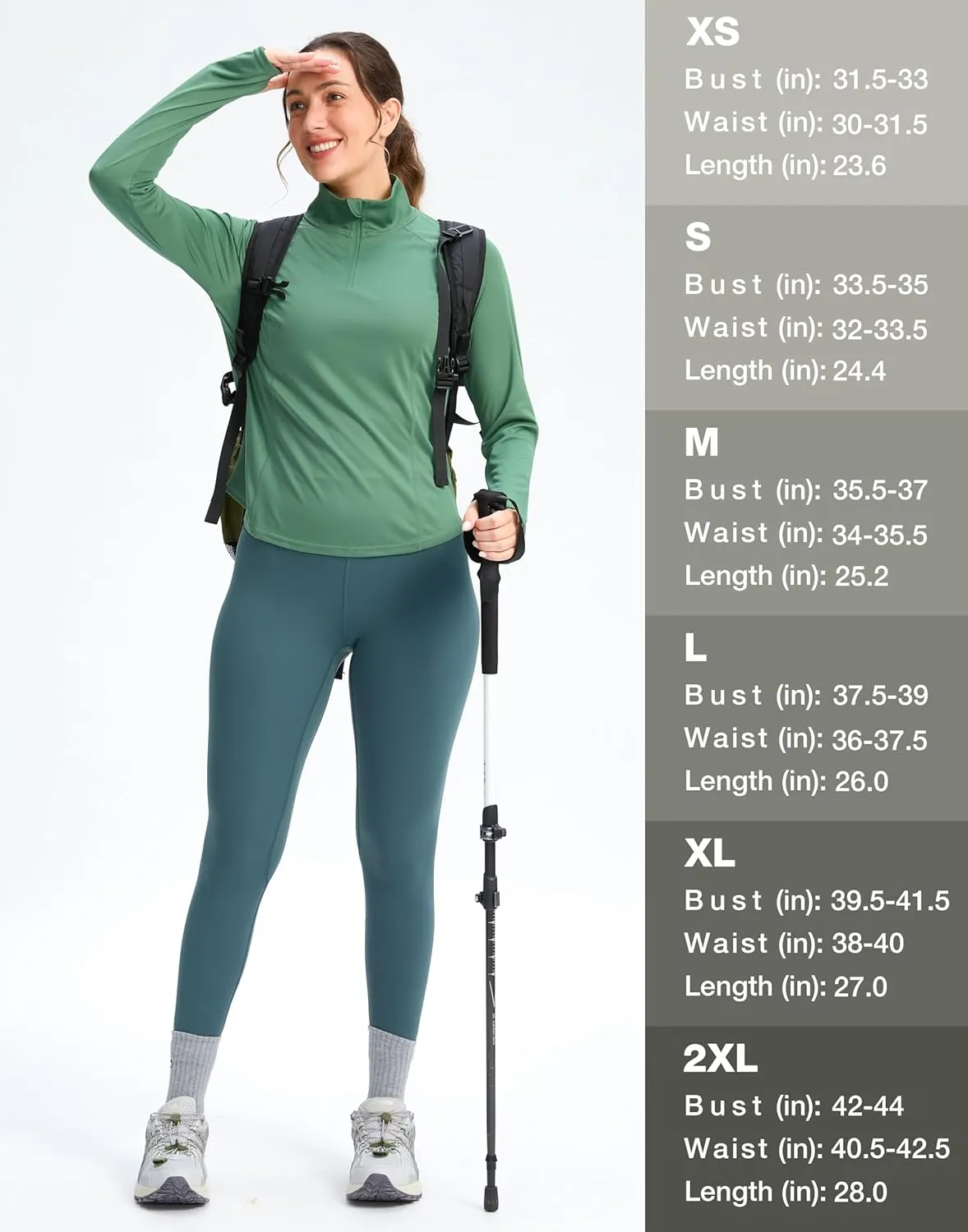 Viodia Women's 1/4 Zip Long Sleeve Sun Shirts UPF50  UV Protection Quick Dry Hiking Fishing Shirts Quarter Zip Pullover