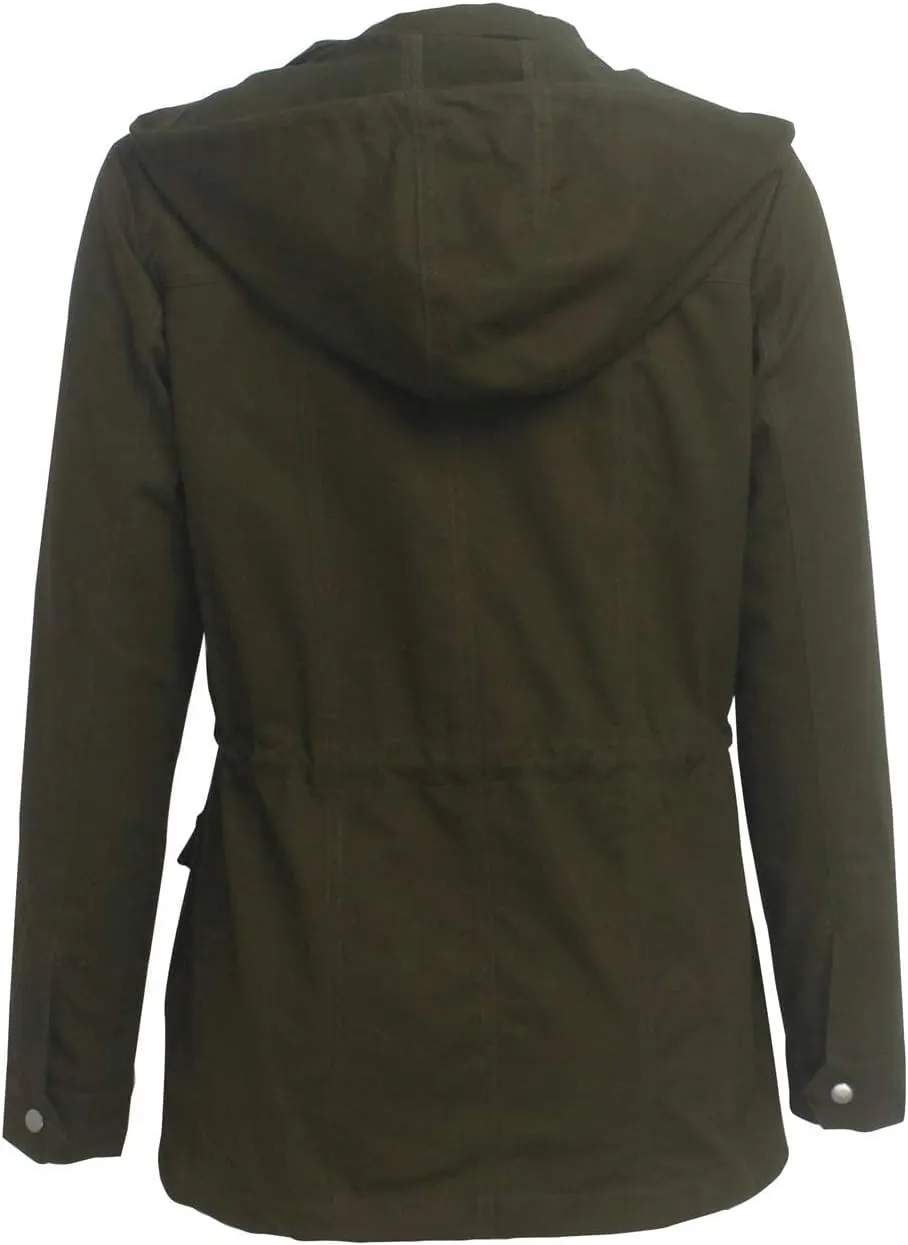 VisiChenup Camo Jacket for Women Lightweight Casual Long Sleeves Camouflage Coat with Pocket