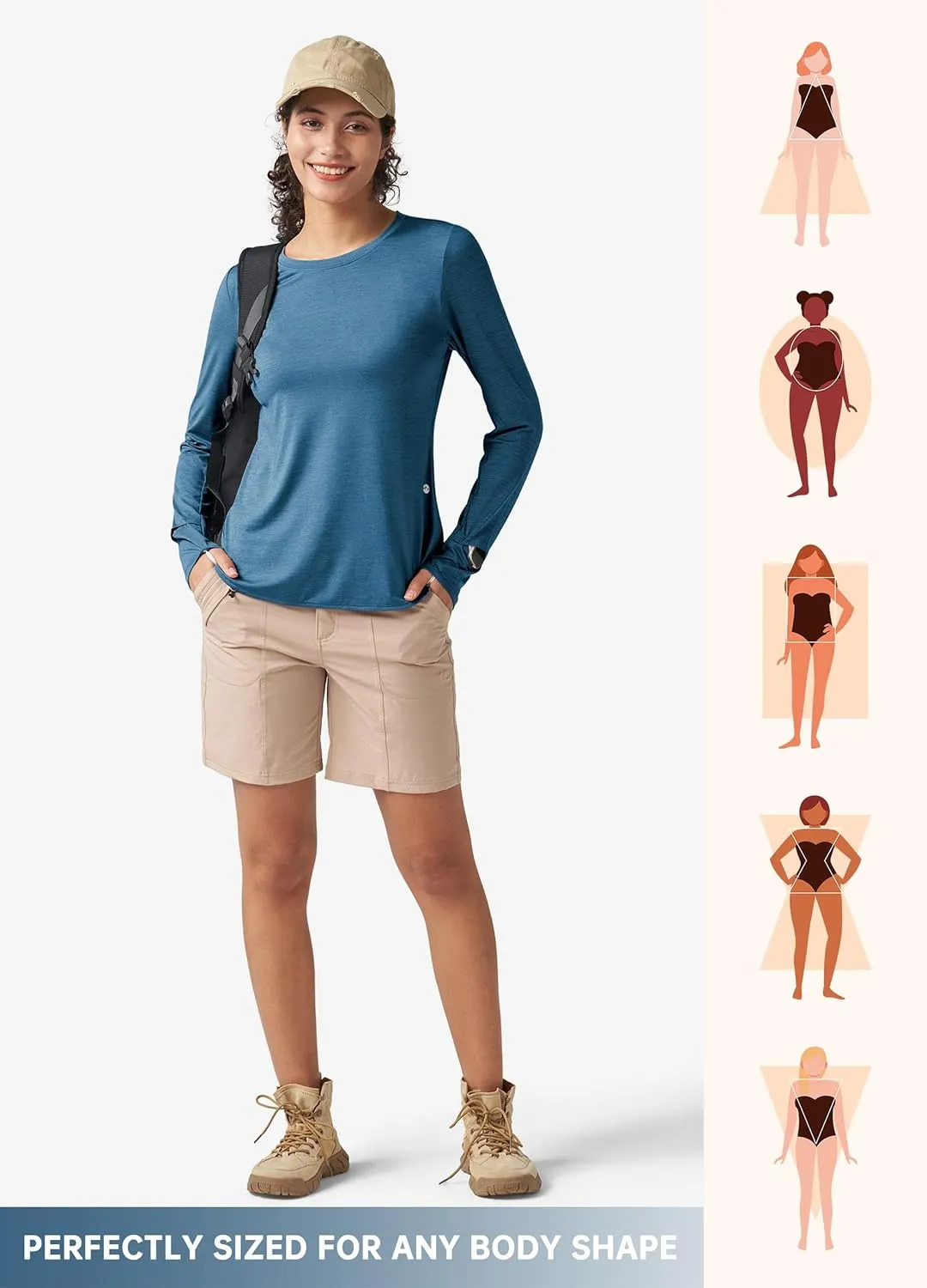 Willit Women's Long Sleeve Workout Tops Running Athletic Quick Dry Shirts Lightweight Yoga Gym T-Shirts UPF 50 