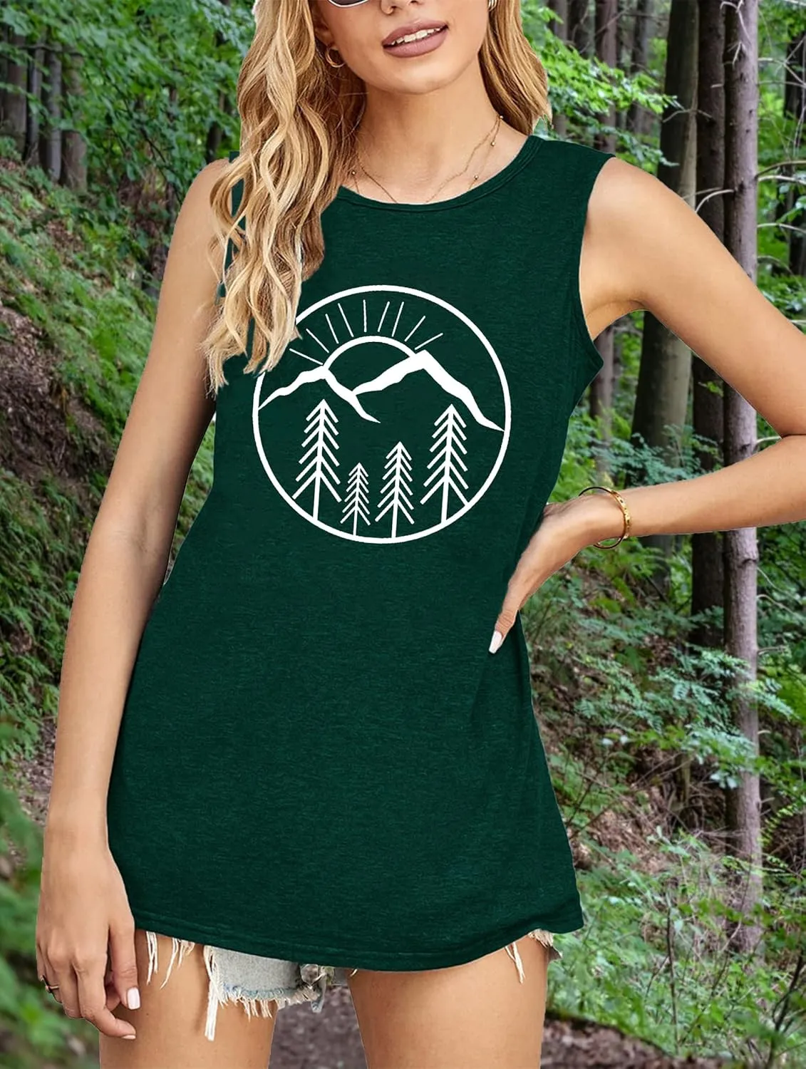 Women Mountain Shirts and So The Adventure Begins Tshirt Sunshine Moon Nature Pine Graphic Tees Heart Let's Go Find It Top