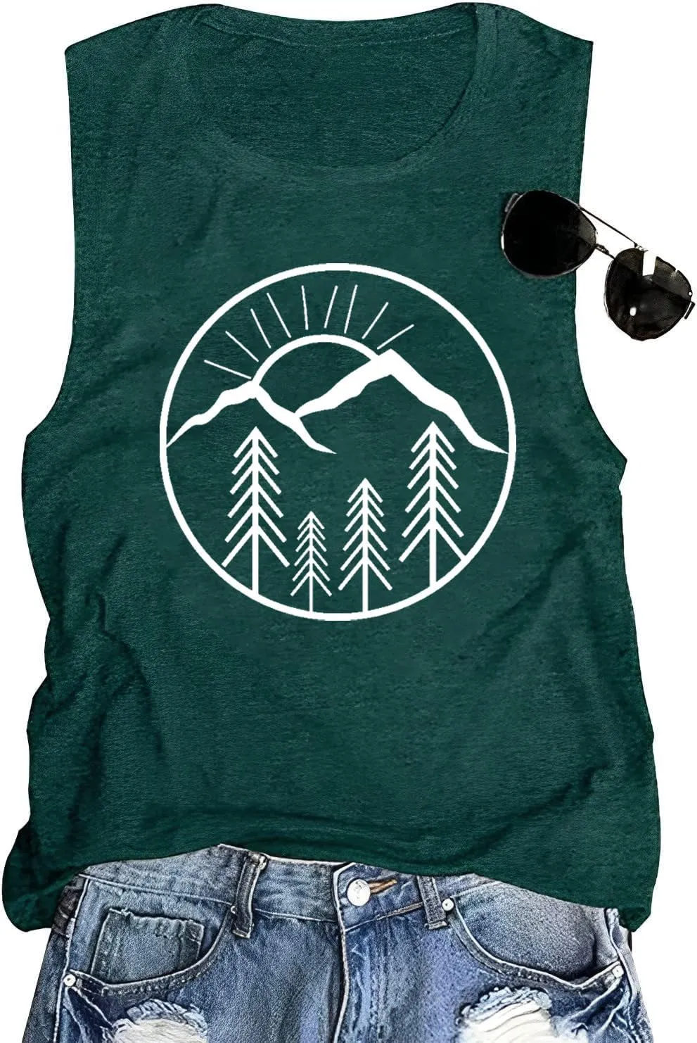 Women Mountain Shirts and So The Adventure Begins Tshirt Sunshine Moon Nature Pine Graphic Tees Heart Let's Go Find It Top