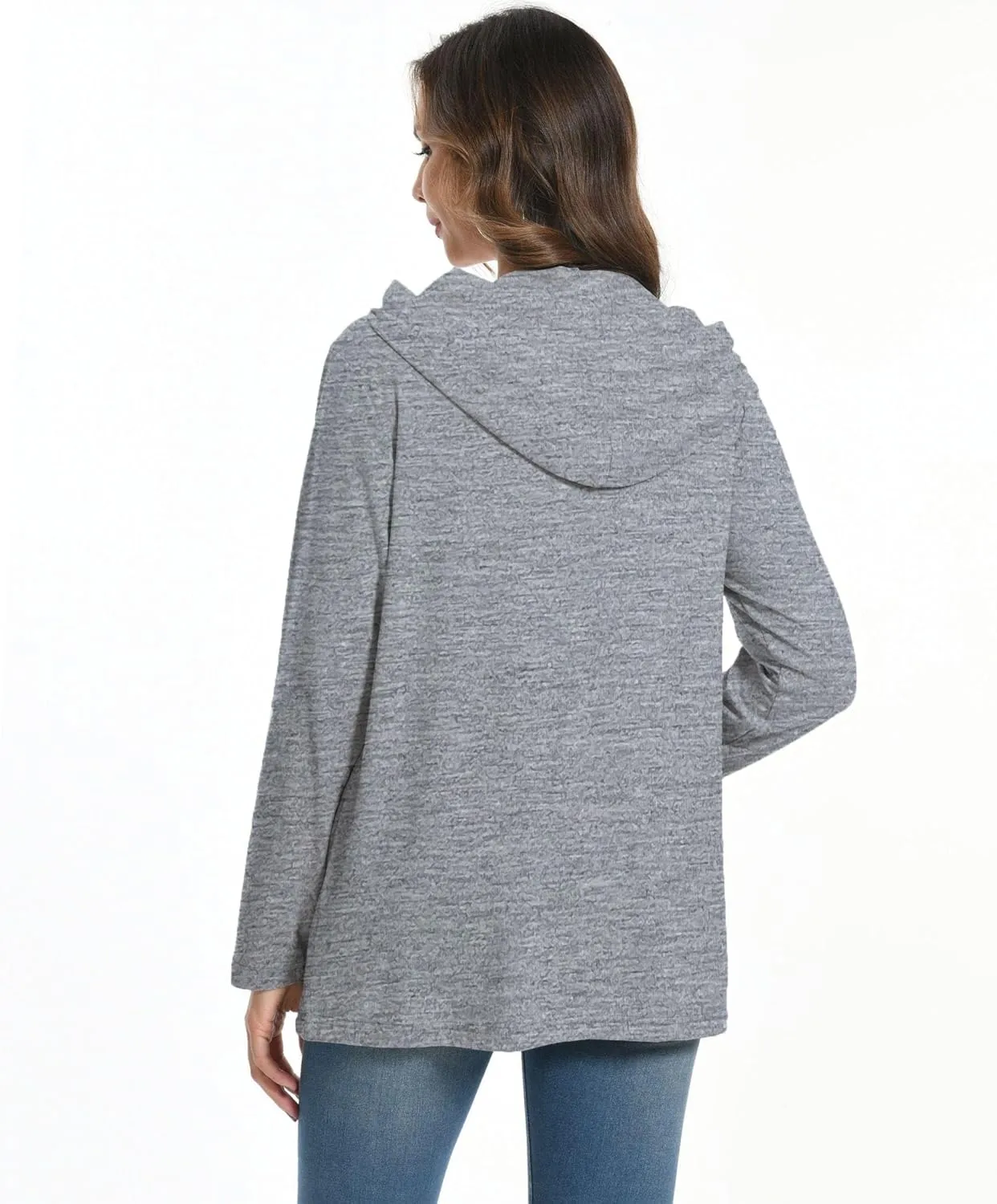 Women Post Mastectomy Shirts with Drain Pockets Nephrostomy Bag Breast Rotator Cuff Recovery Long Sleeve Zip Up Shirts