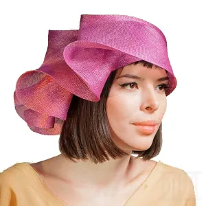 Women's Creative Wavy Brim Toque Kentucky Derby Church Tea Party Hat