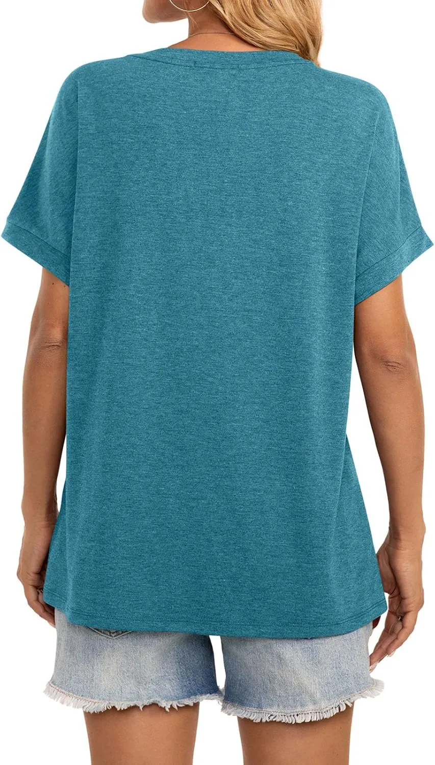 Womens Oversized T Shirts Short Sleeve Crewneck Loose Fit Tops Summer Outfits Clothes 2025