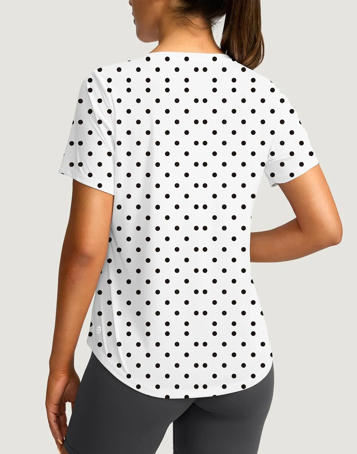 Women's Short Sleeve Workout Shirts Breathable UPF 50  Sun Protection T-Shirts Quick Dry Gym Running Hiking Tops
